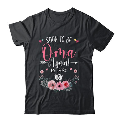 Soon To Be Oma Again Est 2024 Mothers Day Shirt & Tank Top | teecentury