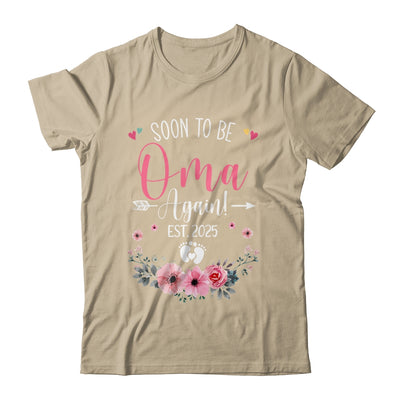 Soon To Be Oma Again Est 2025 Mothers Day Shirt & Tank Top | teecentury
