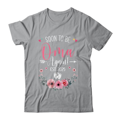 Soon To Be Oma Again Est 2025 Mothers Day Shirt & Tank Top | teecentury
