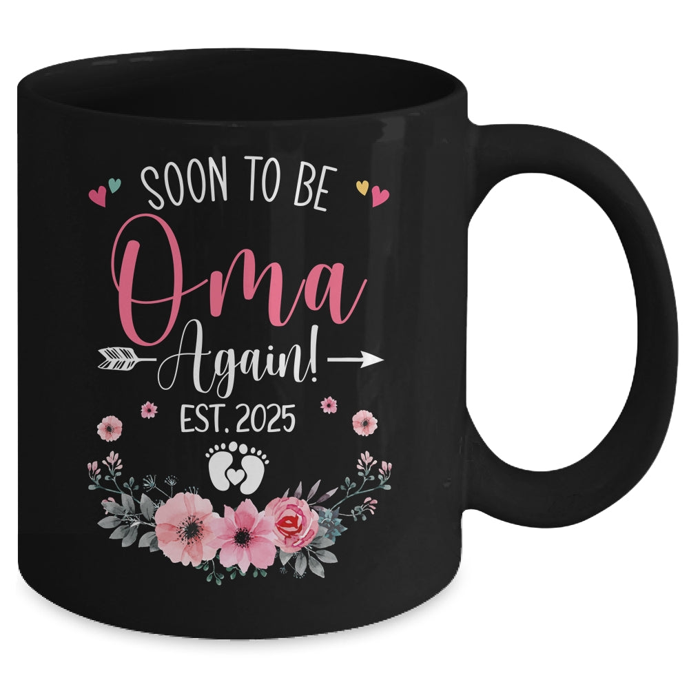 Soon To Be Oma Again Est 2025 Mothers Day Mug | teecentury
