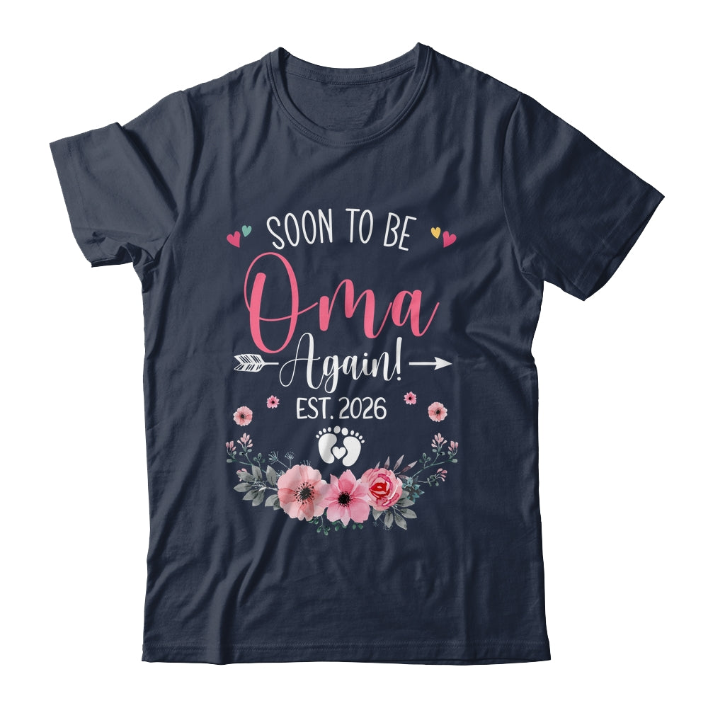 Soon To Be Oma Again Est 2026 Mothers Day Shirt & Tank Top | teecentury