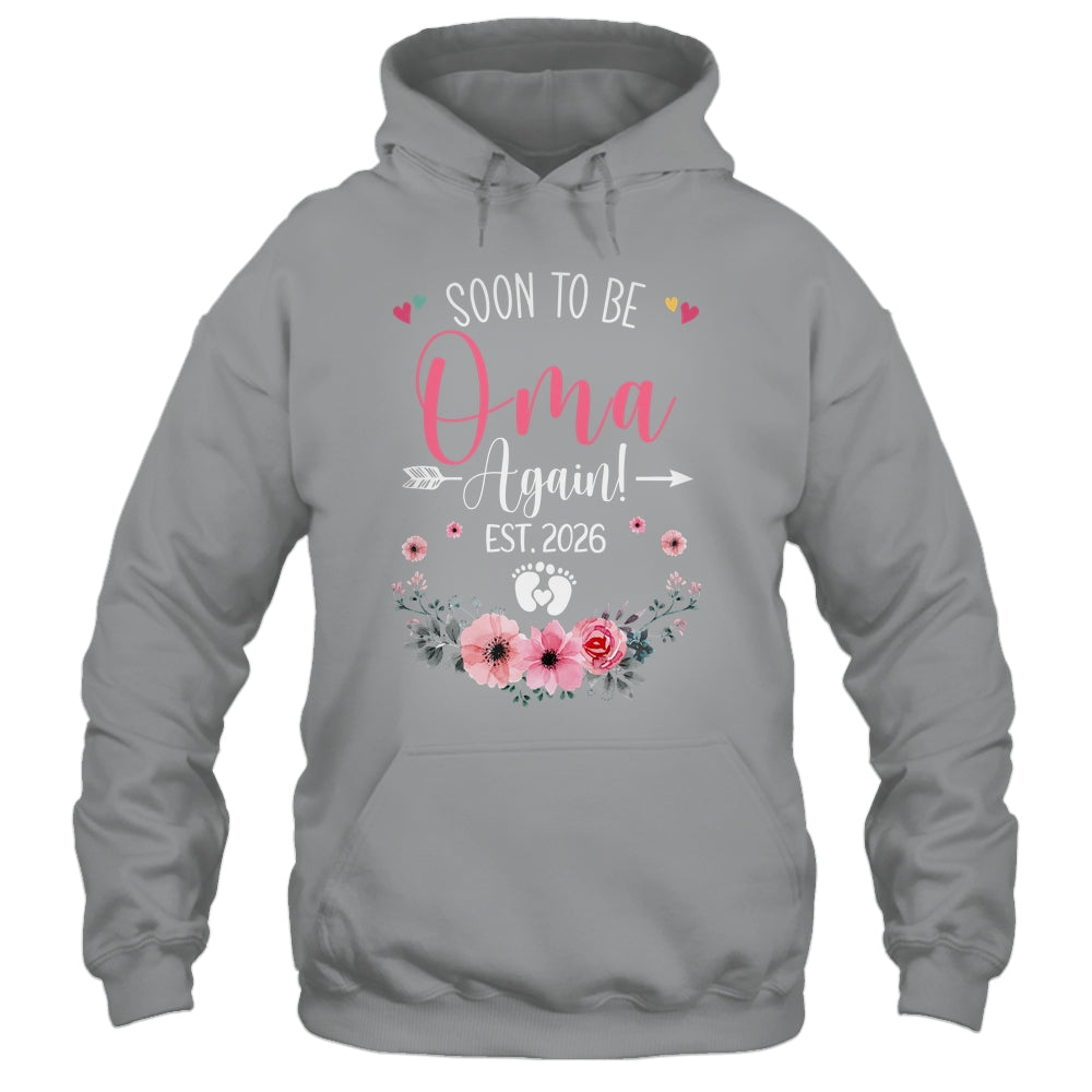 Soon To Be Oma Again Est 2026 Mothers Day Shirt & Tank Top | teecentury