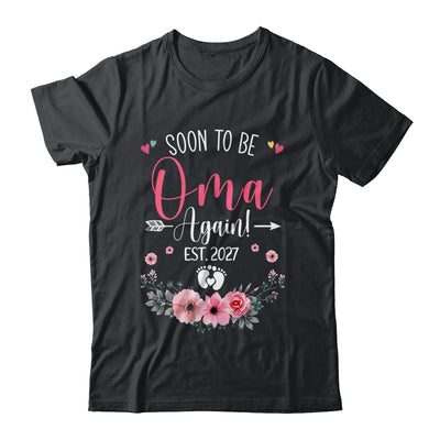 Soon To Be Oma Again Est 2027 Mothers Day Shirt & Tank Top | teecentury