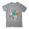 Soon To Be Oma Est 2024 Pregnancy Announcement Groovy Shirt & Tank Top | teecentury