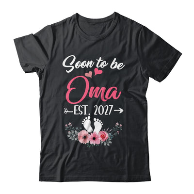 Soon To Be Oma Est 2027 Mothers Day First Time Oma Shirt & Tank Top | teecentury