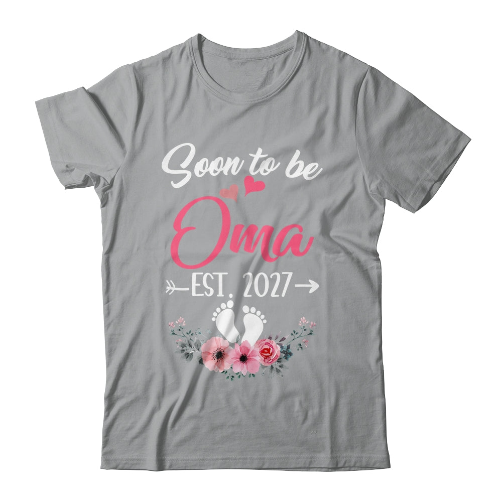 Soon To Be Oma Est 2027 Mothers Day First Time Oma Shirt & Tank Top | teecentury