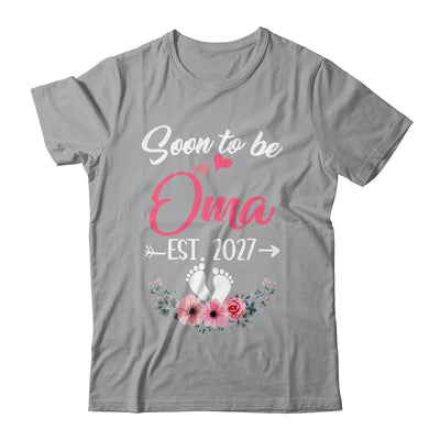 Soon To Be Oma Est 2027 Mothers Day First Time Oma Shirt & Tank Top | teecentury