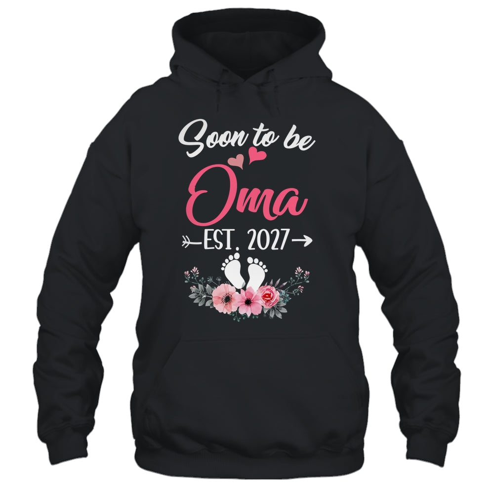 Soon To Be Oma Est 2027 Mothers Day First Time Oma Shirt & Tank Top | teecentury