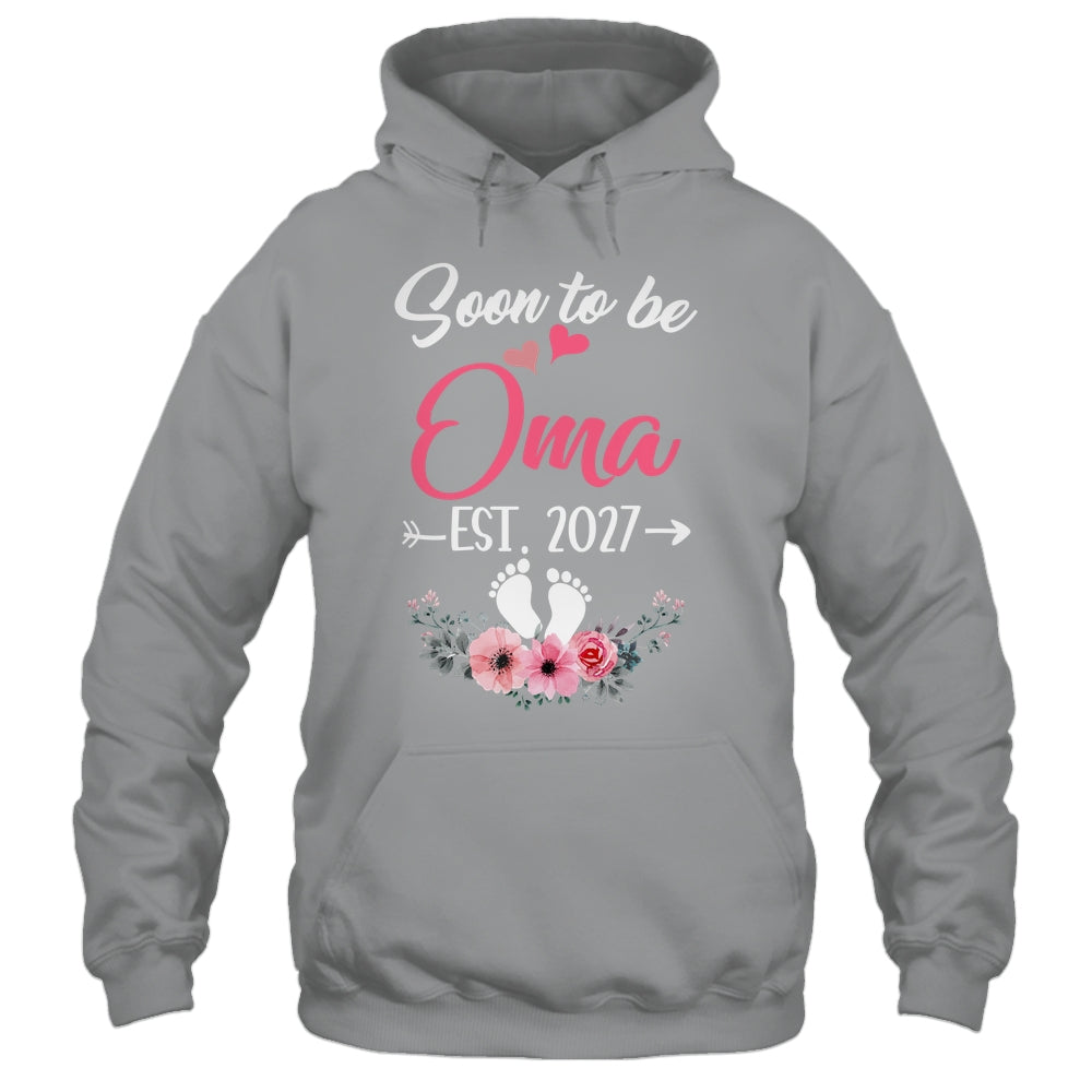 Soon To Be Oma Est 2027 Mothers Day First Time Oma Shirt & Tank Top | teecentury