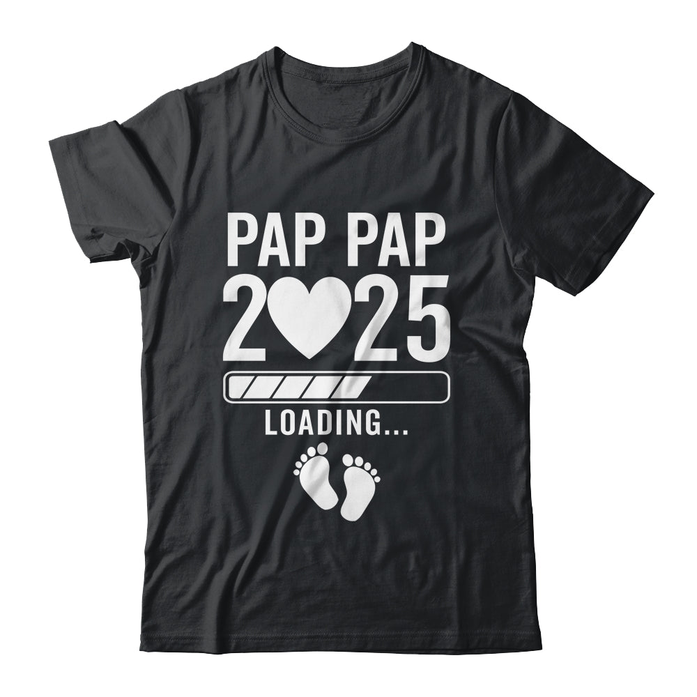 Soon To Be Pap Pap 2025 Pregnancy Announcement Loading Shirt & Hoodie | teecentury