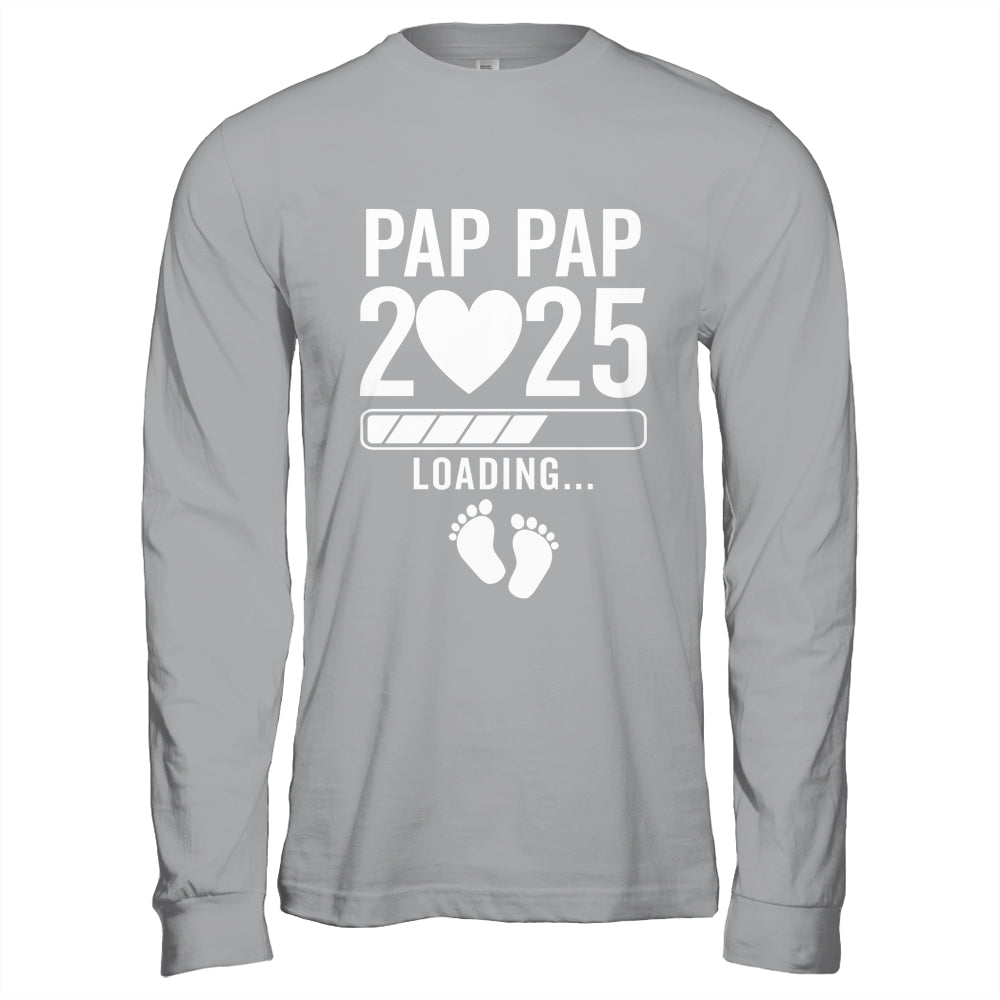 Soon To Be Pap Pap 2025 Pregnancy Announcement Loading Shirt & Hoodie | teecentury