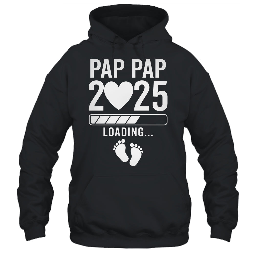 Soon To Be Pap Pap 2025 Pregnancy Announcement Loading Shirt & Hoodie | teecentury