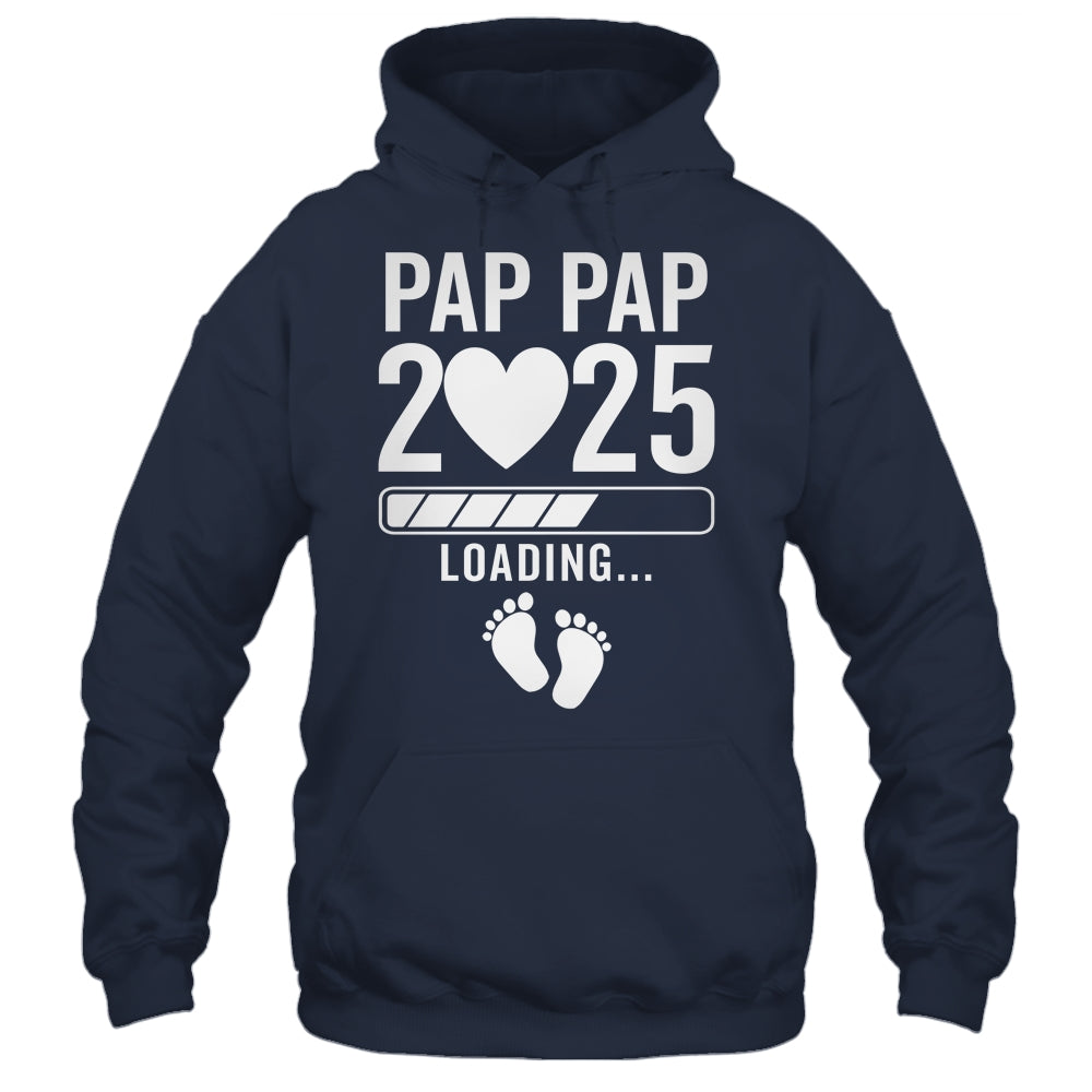 Soon To Be Pap Pap 2025 Pregnancy Announcement Loading Shirt & Hoodie | teecentury