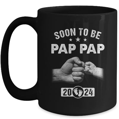 Soon To Be Pap Pap Est 2024 Fathers Day First Time New Mug | teecentury