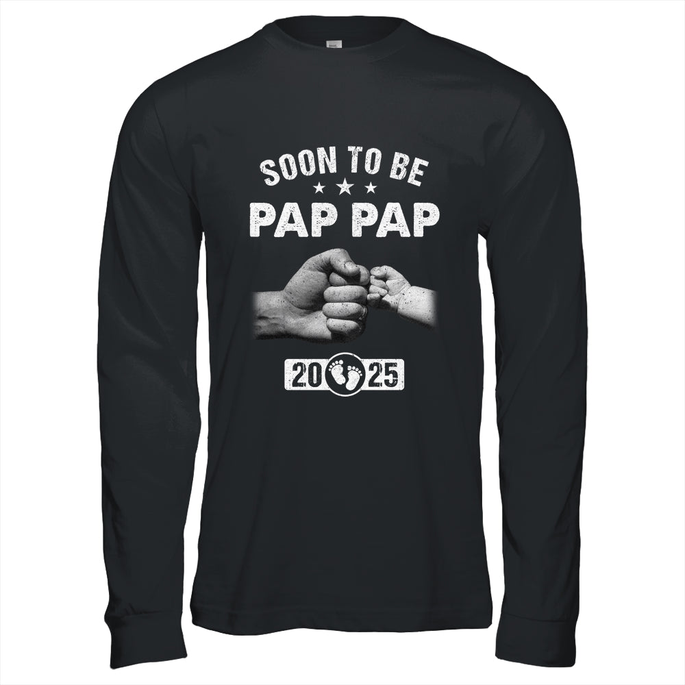 Soon To Be Pap Pap Est 2025 Fathers Day First Time New Shirt & Hoodie | teecentury