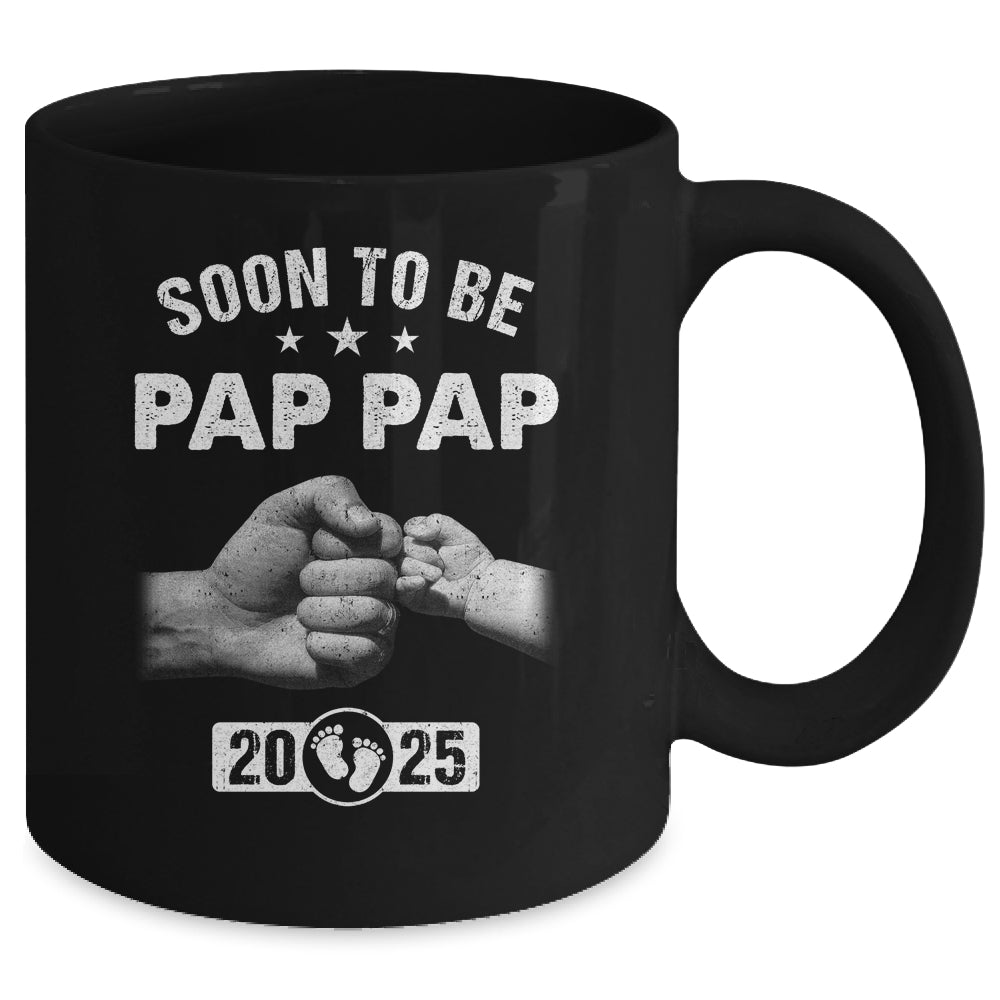 Soon To Be Pap Pap Est 2025 Fathers Day First Time New Mug | teecentury