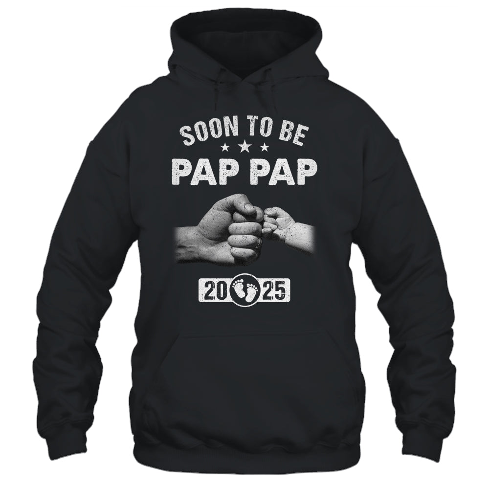 Soon To Be Pap Pap Est 2025 Fathers Day First Time New Shirt & Hoodie | teecentury