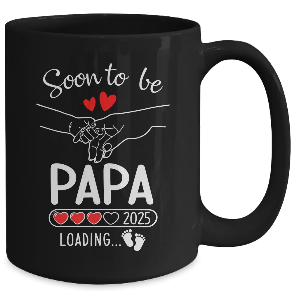 Soon To Be Papa 2025 Loading Pregnancy Announcement Papa Mug | teecentury