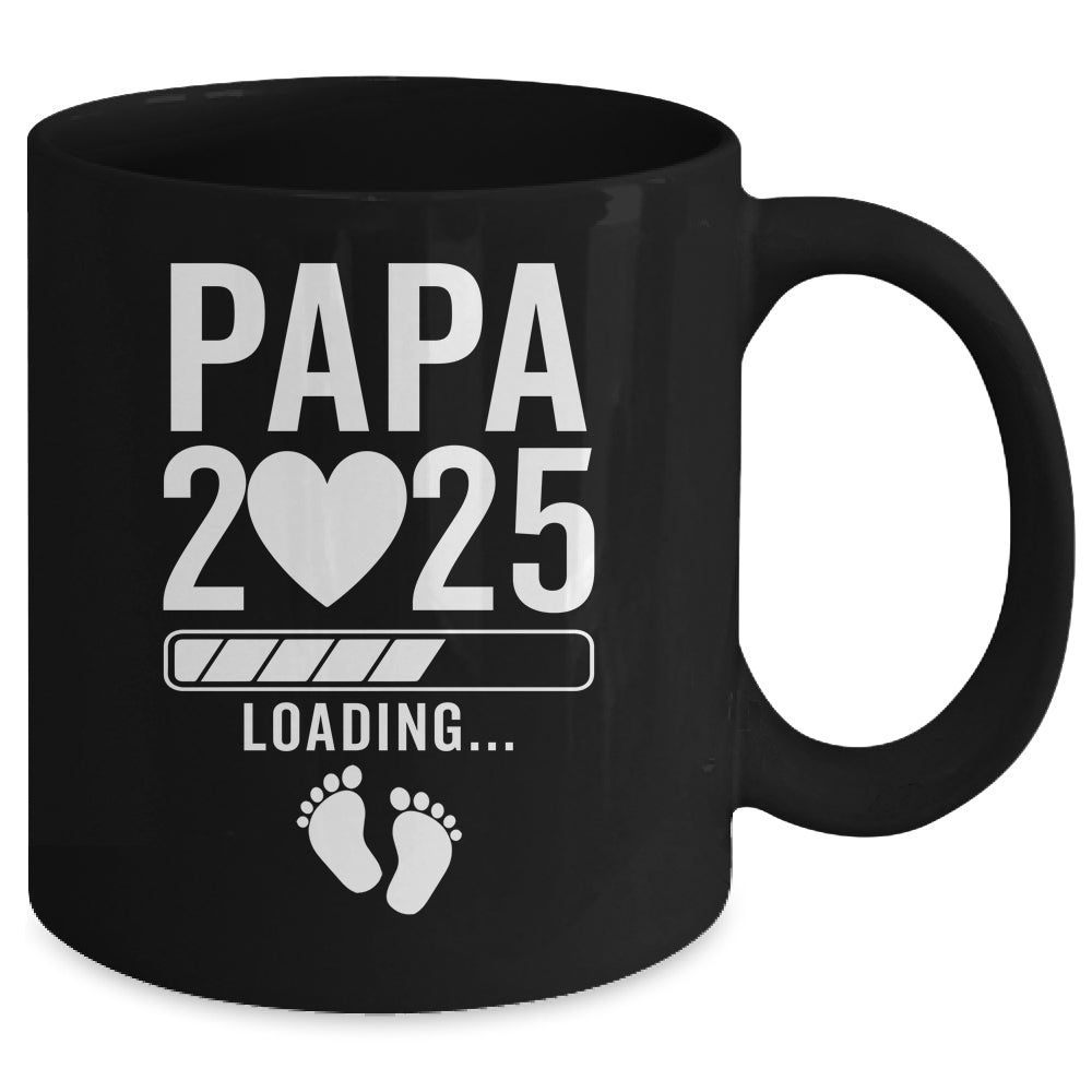 Soon To Be Papa 2025 Pregnancy Announcement Loading Mug | teecentury