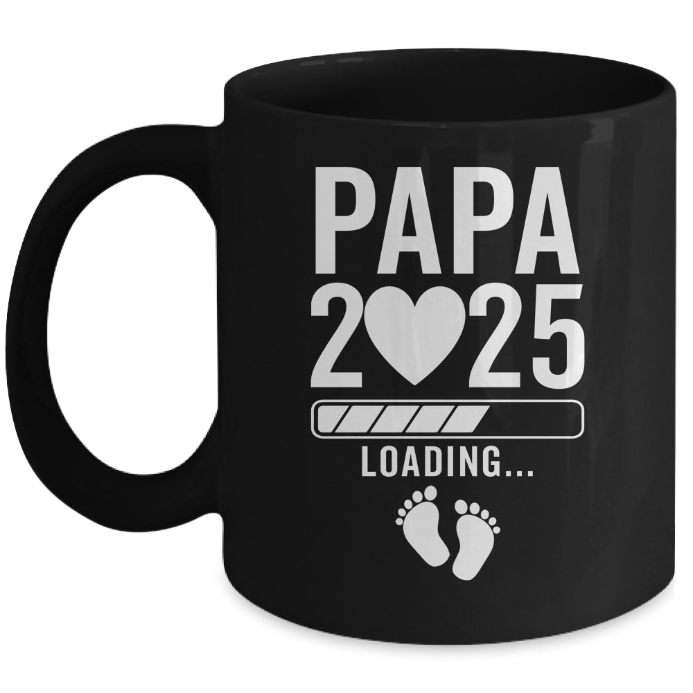Soon To Be Papa 2025 Pregnancy Announcement Loading Mug | teecentury
