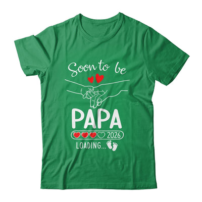 Soon To Be Papa 2026 Loading Pregnancy Announcement Papa Shirt & Hoodie | teecentury