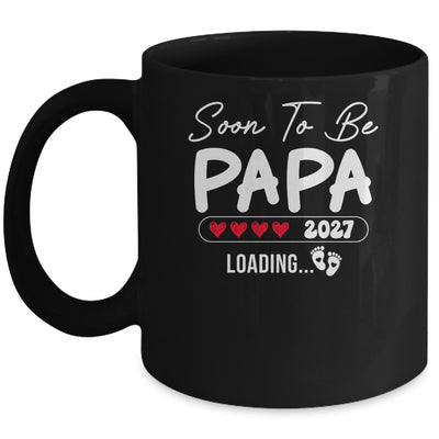 Soon To Be Papa 2027 Loading Promoted To Papa Est 2027 Mug | teecentury
