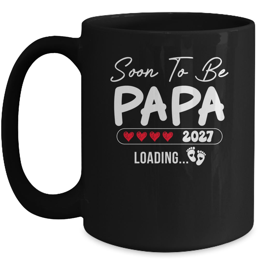 Soon To Be Papa 2027 Loading Promoted To Papa Est 2027 Mug | teecentury
