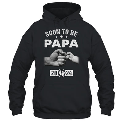 Soon To Be Papa Est 2024 Fathers Day First Time New Papa Shirt & Hoodie | teecentury