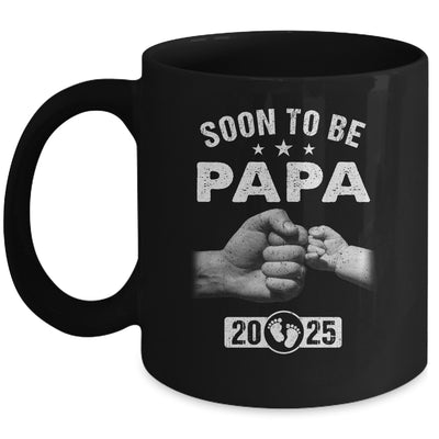Soon To Be Papa Est 2025 Fathers Day First Time New Papa Mug | teecentury