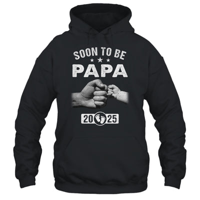 Soon To Be Papa Est 2025 Fathers Day First Time New Papa Shirt & Hoodie | teecentury