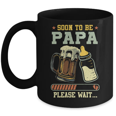Soon To Be Papa Est 2025 Pregnancy Announcement Loading Mug | teecentury