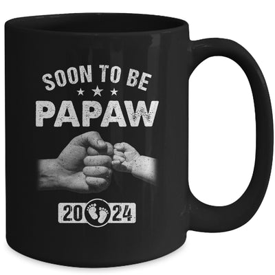 Soon To Be Papaw Est 2024 Fathers Day First Time New Papaw Mug | teecentury