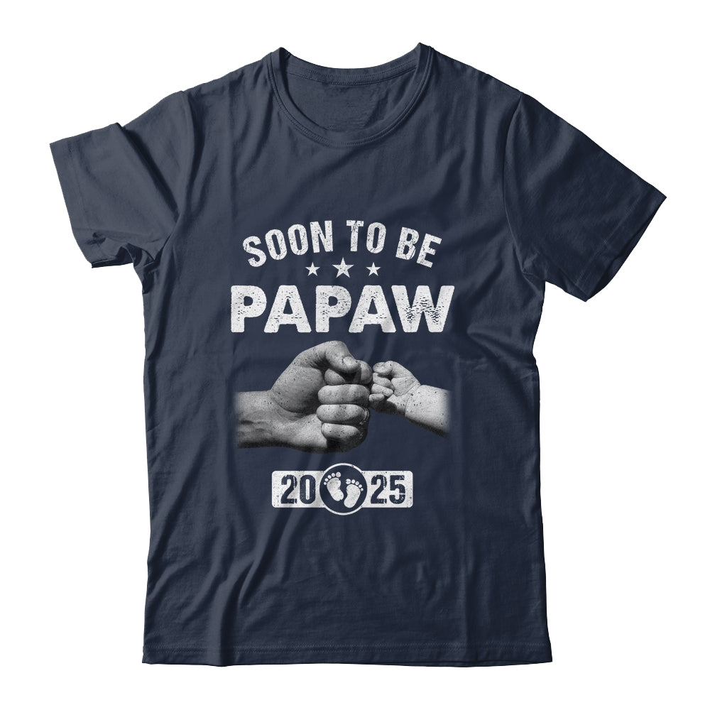 Soon To Be Papaw Est 2025 Fathers Day First Time New Papaw Shirt & Hoodie | teecentury