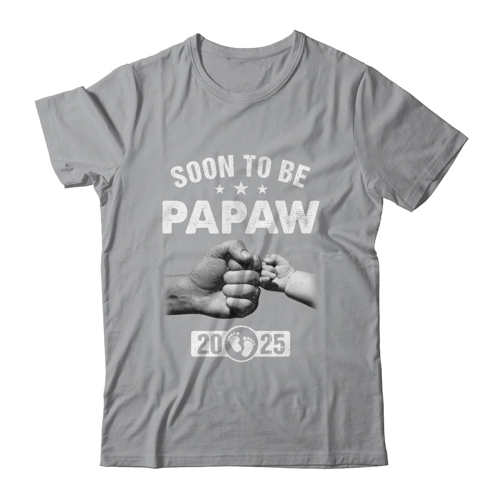Soon To Be Papaw Est 2025 Fathers Day First Time New Papaw Shirt & Hoodie | teecentury