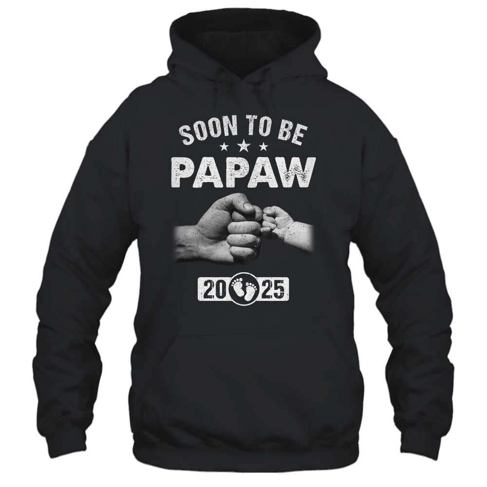 Soon To Be Papaw Est 2025 Fathers Day First Time New Papaw Shirt & Hoodie | teecentury