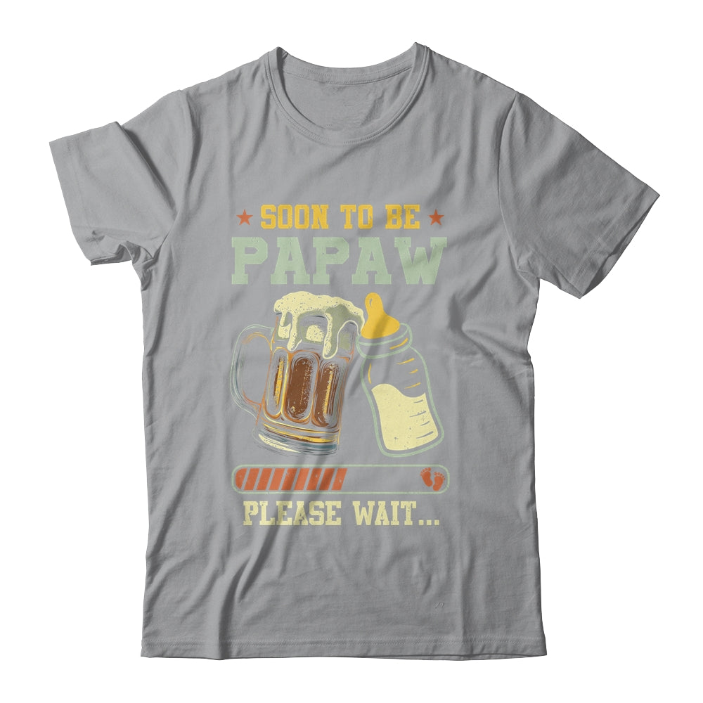 Soon To Be Papaw Est 2025 Pregnancy Announcement Loading Shirt & Hoodie | teecentury