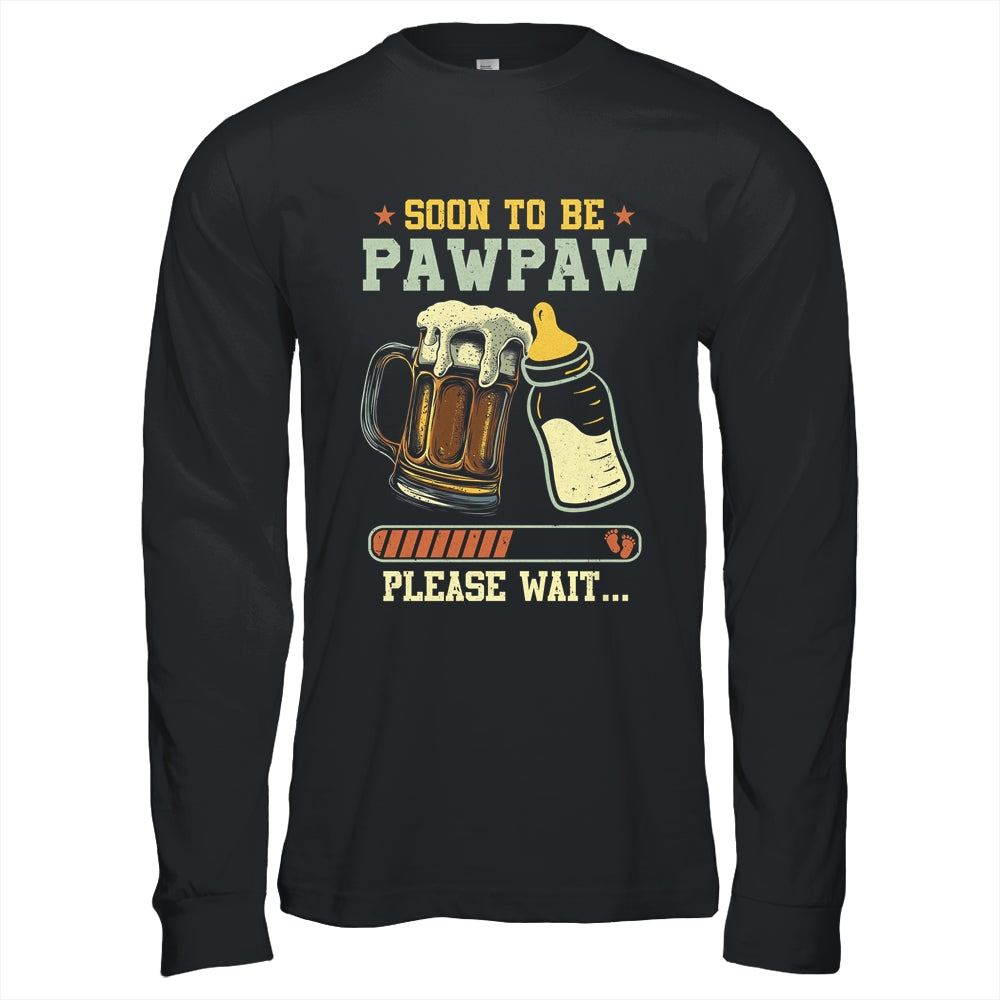 Soon To Be Pawpaw Est 2025 Pregnancy Announcement Loading Shirt & Hoodie | teecentury
