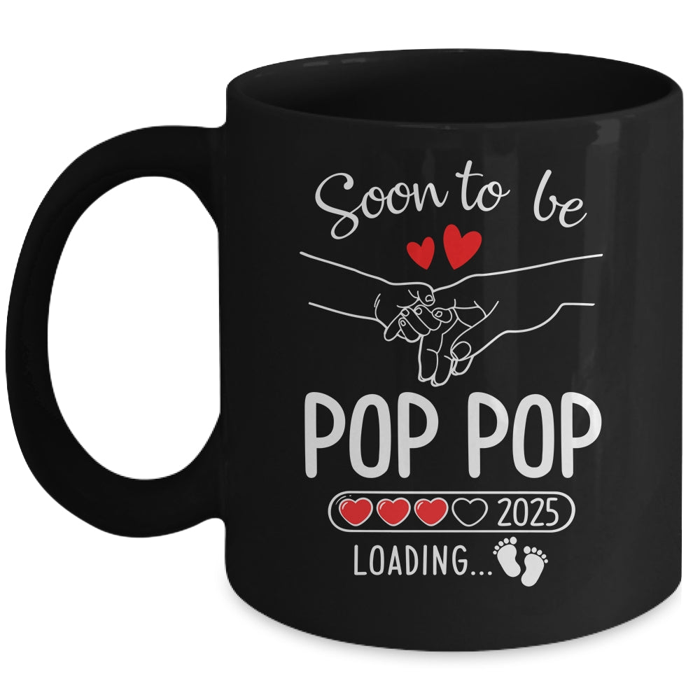 Soon To Be Pop Pop 2025 Loading Pregnancy Announcement Pop Pop Mug | teecentury