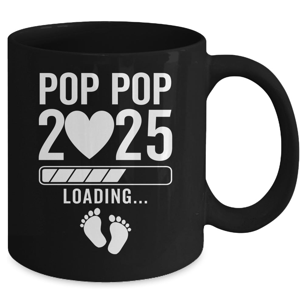 Soon To Be Pop Pop 2025 Pregnancy Announcement Loading Mug | teecentury