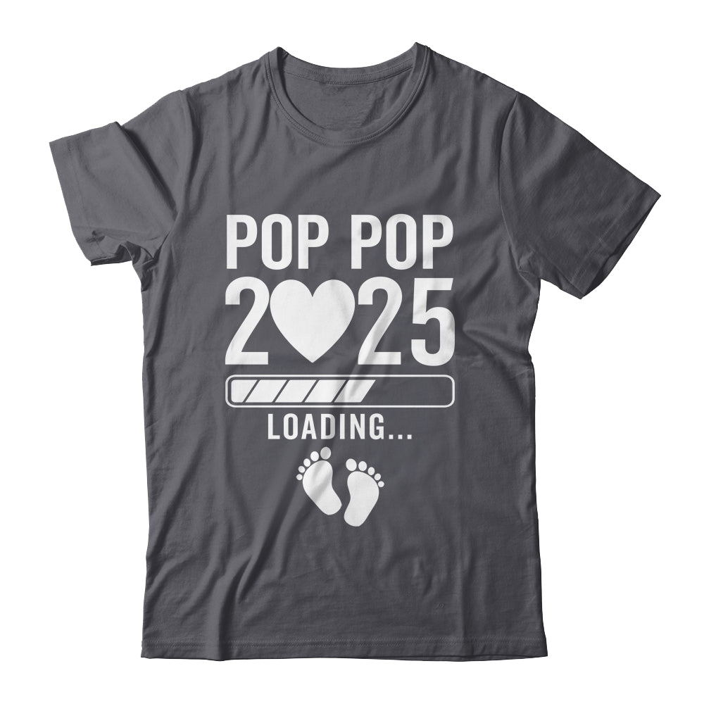 Soon To Be Pop Pop 2025 Pregnancy Announcement Loading Shirt & Hoodie | teecentury