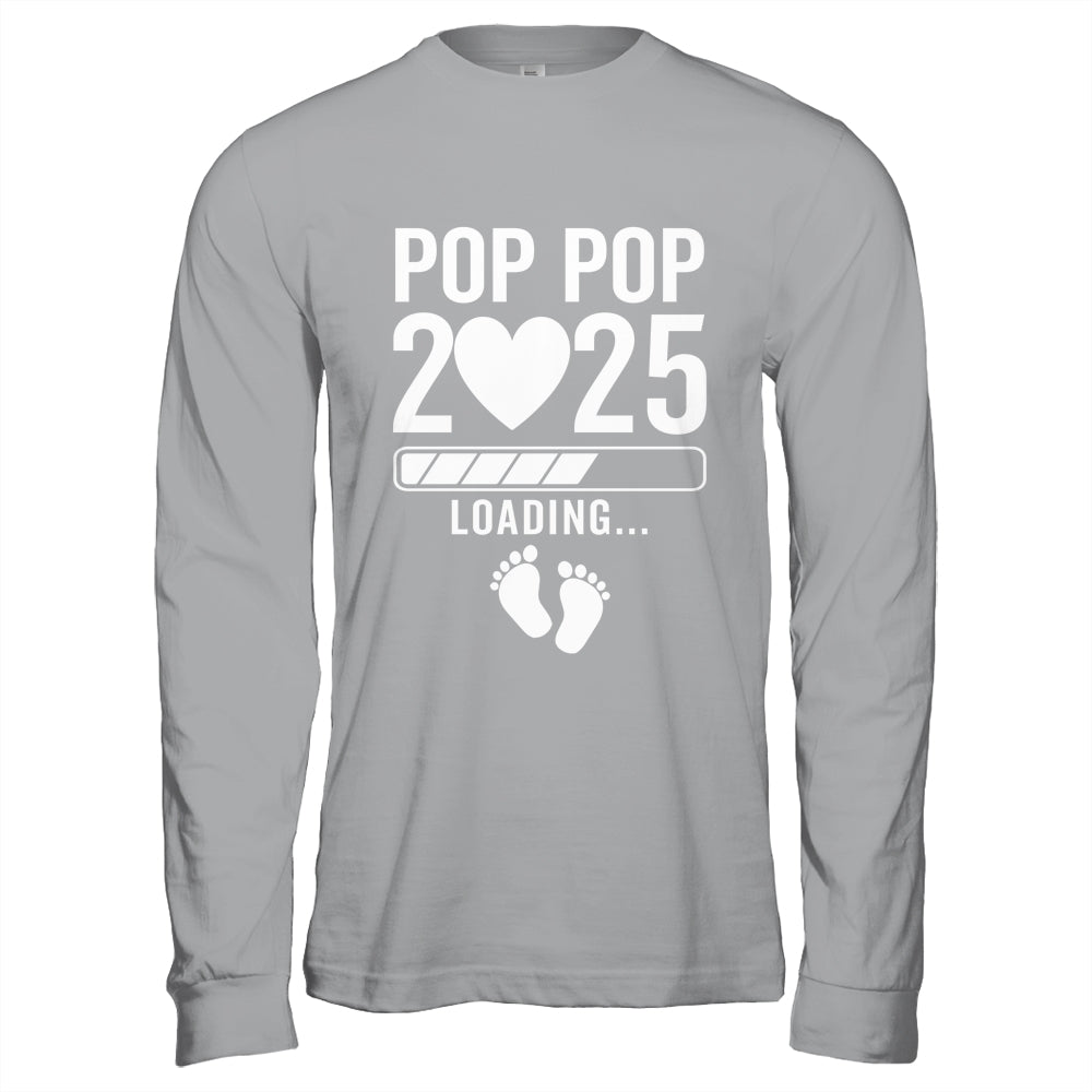 Soon To Be Pop Pop 2025 Pregnancy Announcement Loading Shirt & Hoodie | teecentury