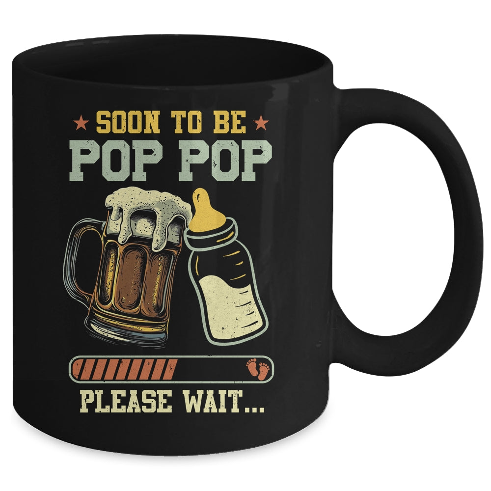 Soon To Be Pop Pop Est 2025 Pregnancy Announcement Loading Mug | teecentury