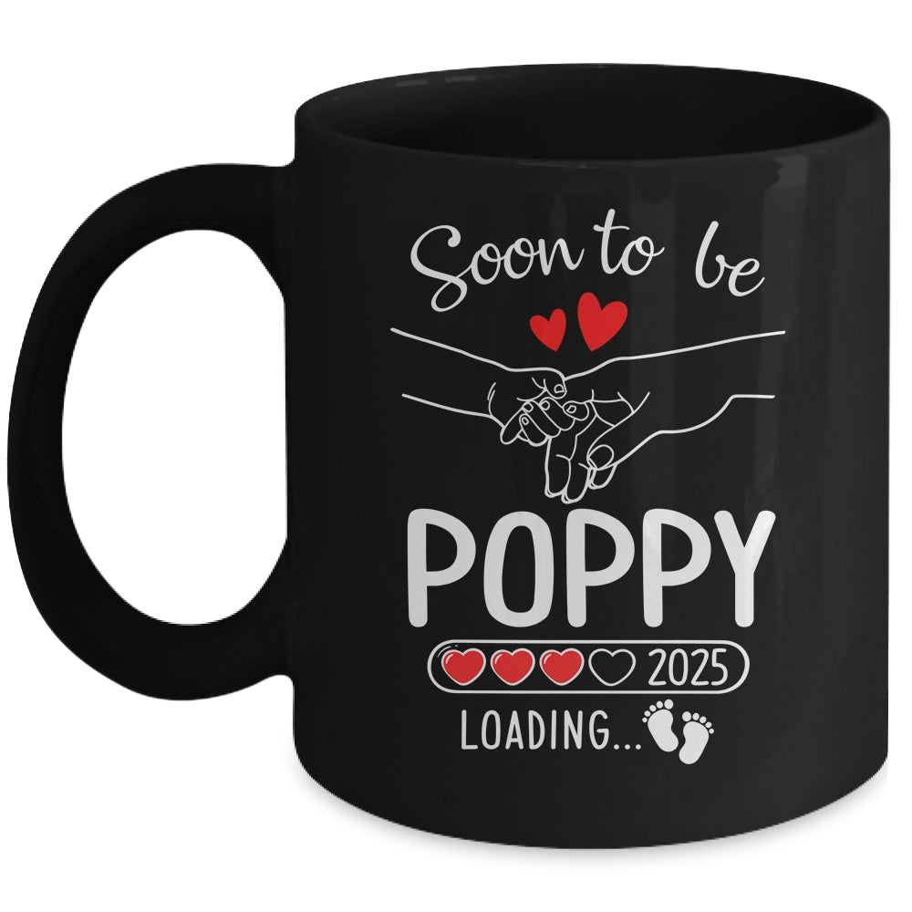Soon To Be Poppy 2025 Loading Pregnancy Announcement Poppy Mug | teecentury