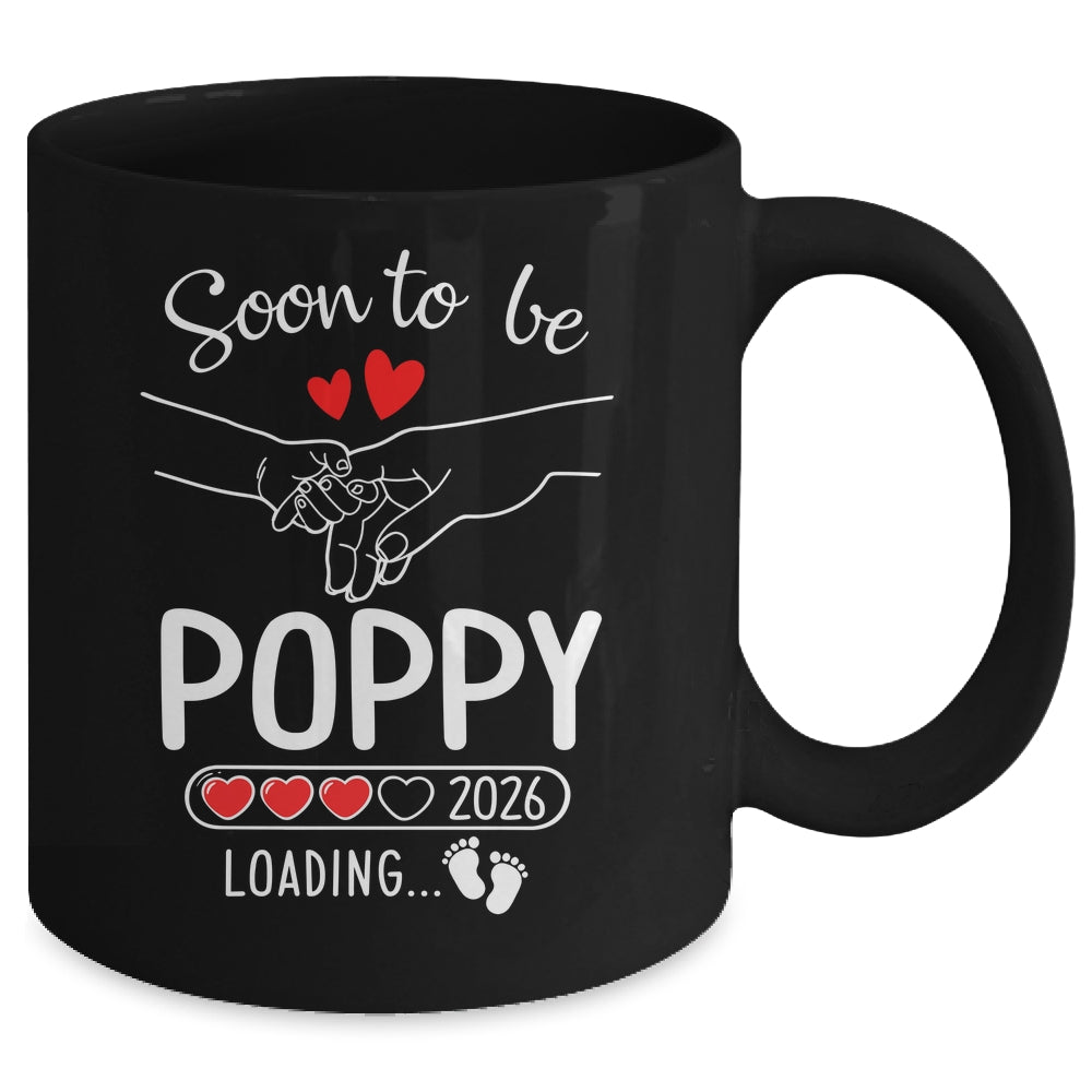 Soon To Be Poppy 2026 Loading Pregnancy Announcement Poppy Mug | teecentury
