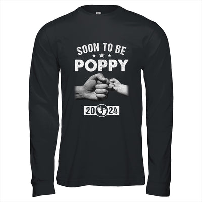 Soon To Be Poppy Est 2024 Fathers Day First Time New Poppy Shirt & Hoodie | teecentury