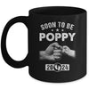 Soon To Be Poppy Est 2024 Fathers Day First Time New Poppy Mug | teecentury