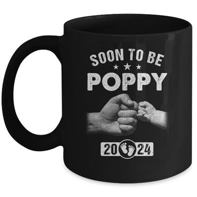 Soon To Be Poppy Est 2024 Fathers Day First Time New Poppy Mug | teecentury