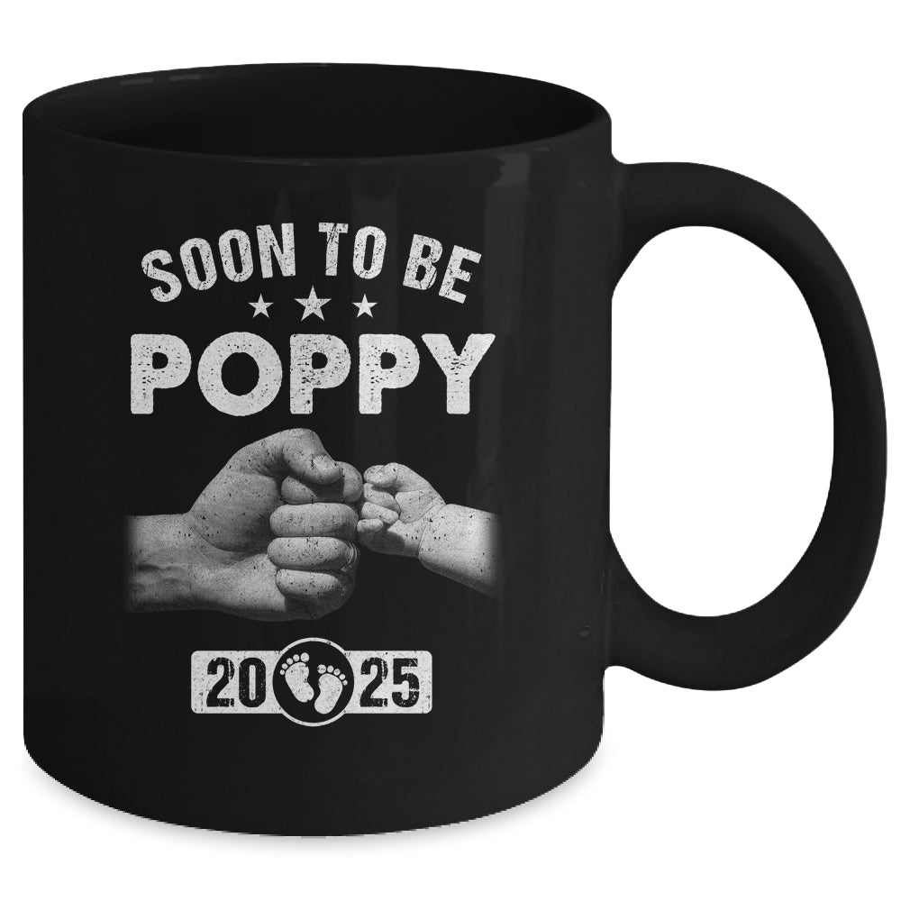 Soon To Be Poppy Est 2025 Fathers Day First Time New Poppy Mug | teecentury