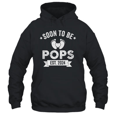 Soon To Be Pops 2024 Fathers Day First Time Pops Shirt & Hoodie | teecentury