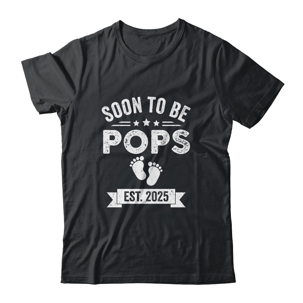 Soon To Be Pops 2025 Fathers Day First Time Pops Shirt & Hoodie | teecentury